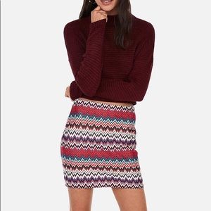 NWT Express Chevron Knit Skirt